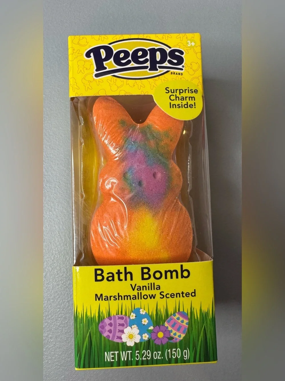 Peeps Orange Bunny shaped Bath Bomb Vanilla marshmallow Scented Easter spring